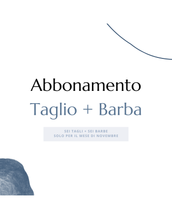 Abbonamento Taglio + Barba